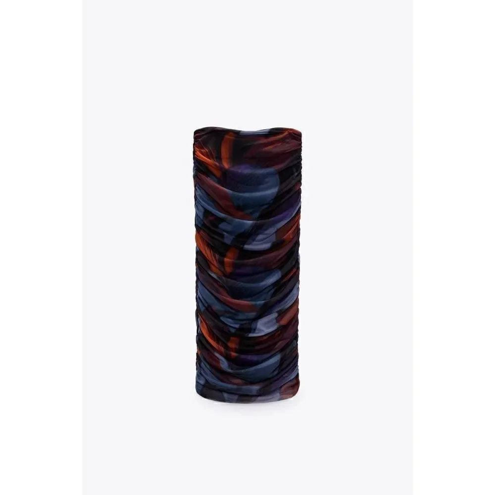 PRINTED TULLE SKIRT ZARA RED AND BLUE